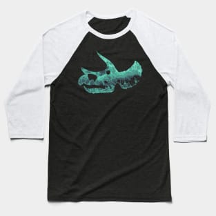 Triceratops Skull Baseball T-Shirt